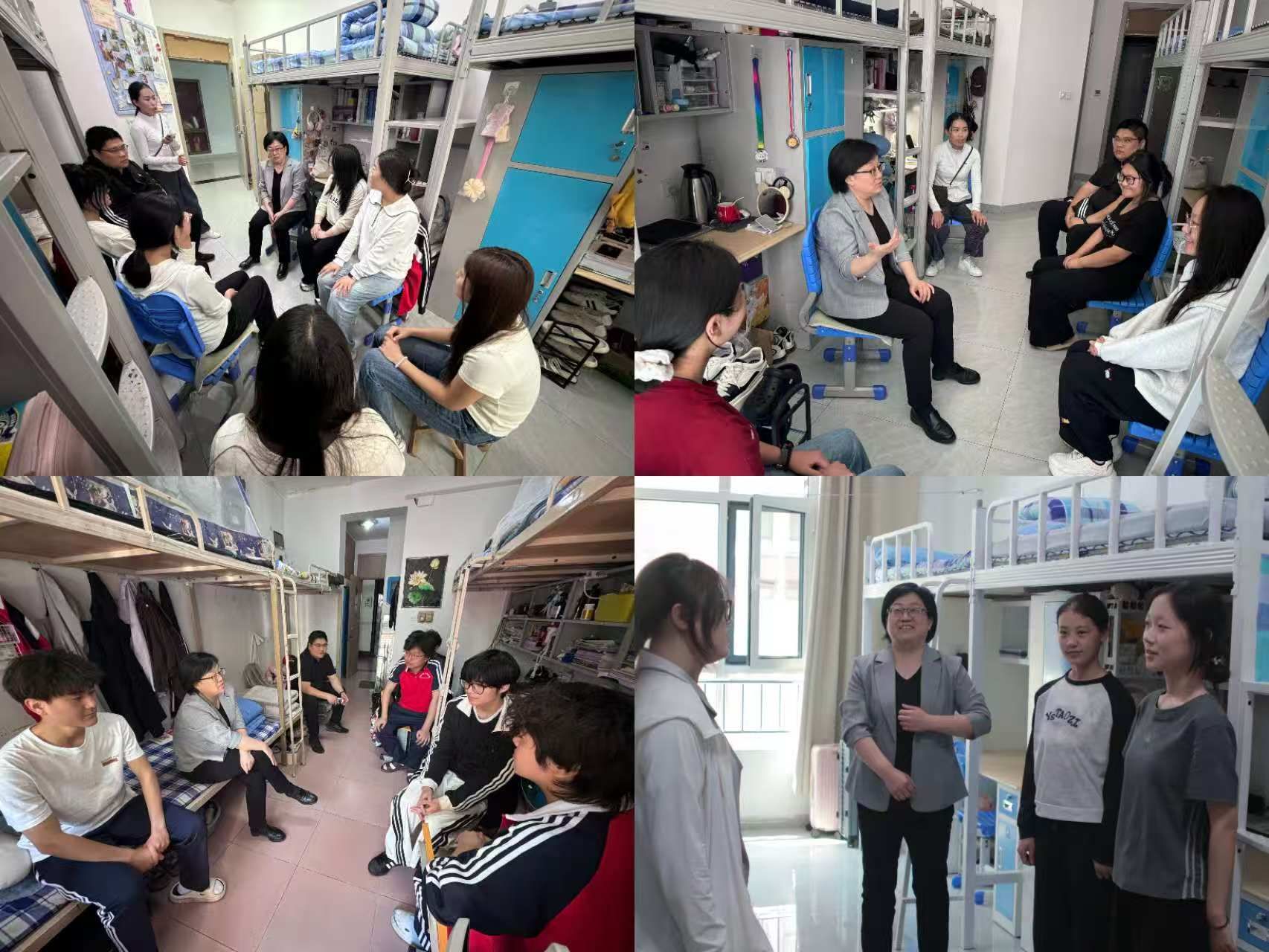 我院党总支书记殷丽一行深入学生宿舍调研走访